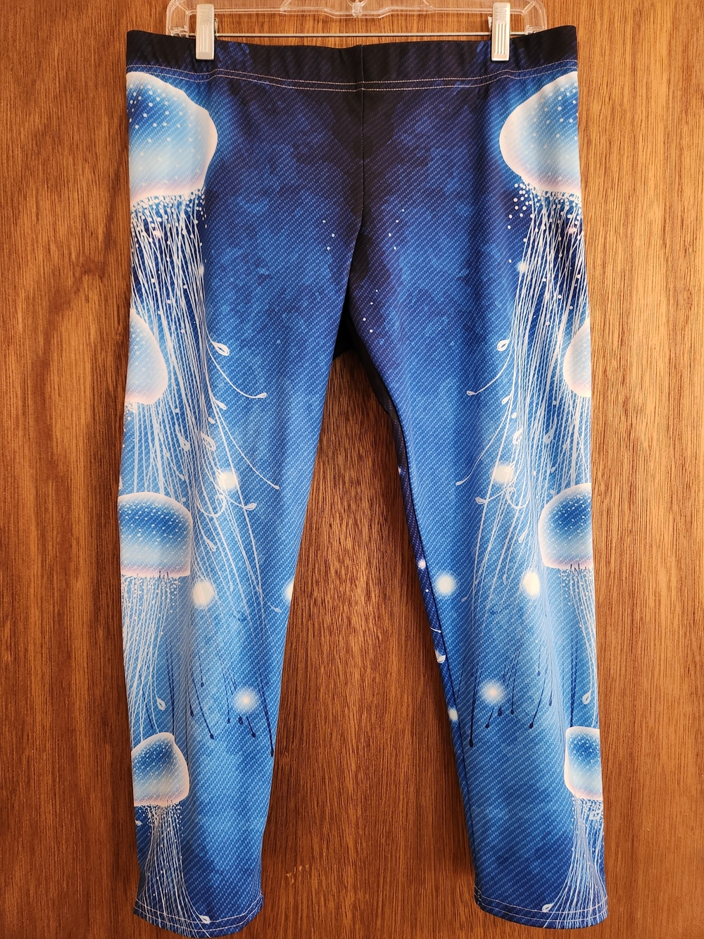 UPF Blue Jellyfish Leggings Size Xl